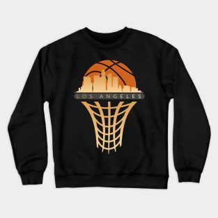 Los Angeles Basketball Fans Cityscape Crewneck Sweatshirt